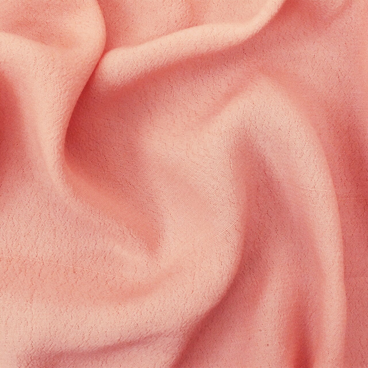 Light Pink Famous Designer Pebble Viscose Crepe Faille Woven Fabric By the Yard